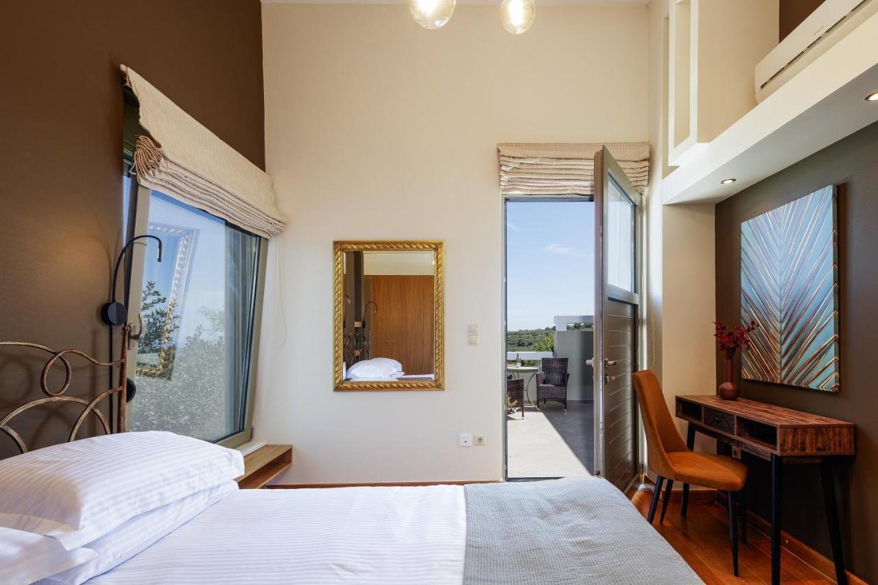 Rizes Villa With Jacuzzi & Heated Pool Agia Triada Exterior foto